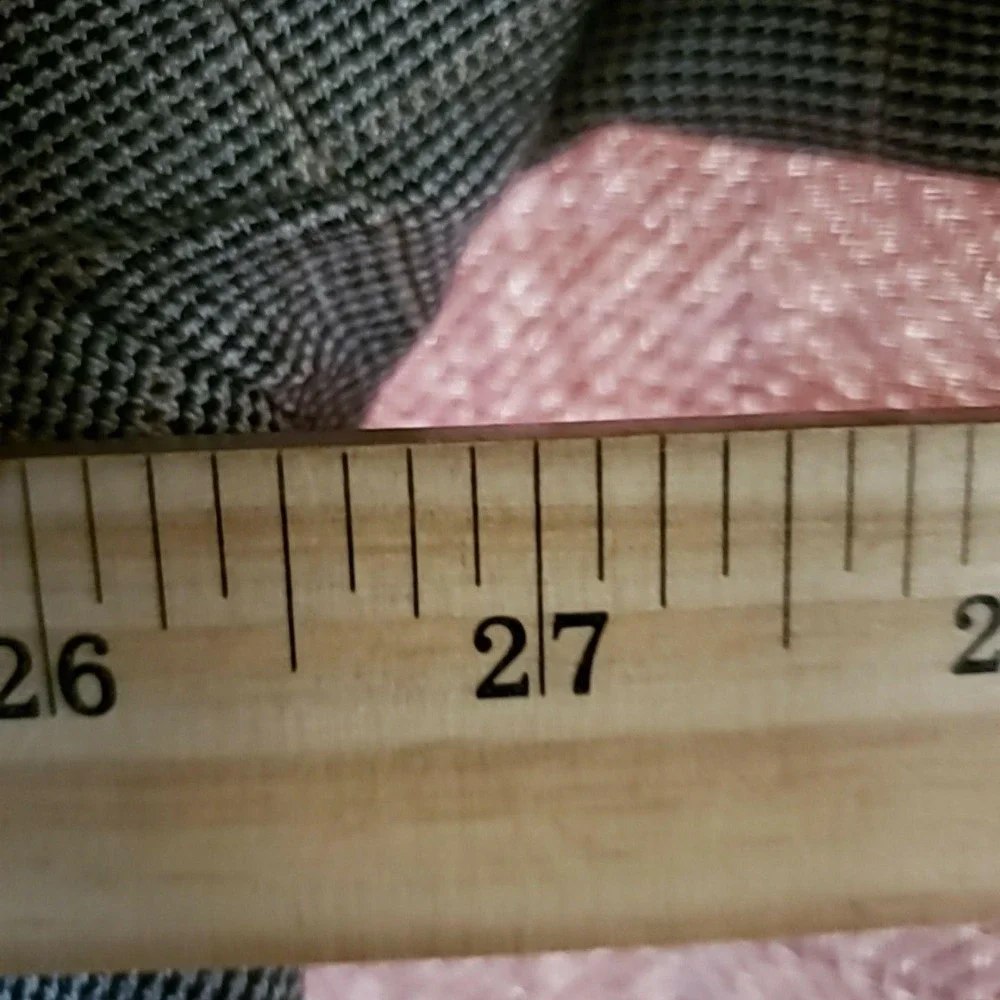 Jos A Bank Blazer Mens 52R Gray Plaid Silk Wool Signature Sport Coat Jacket